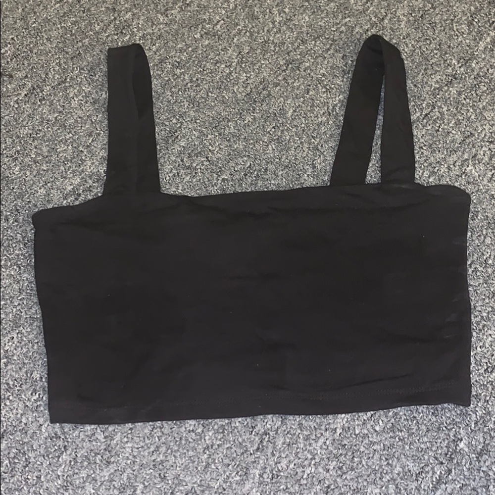 Black crop top
